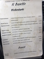 Il Baretto menu