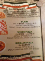 Bippy's Pizzeria menu