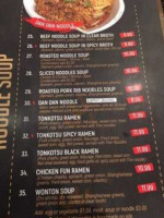 Fun Noodle menu