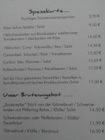 Essenziell menu