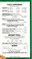 Simple Simon's Pizza menu