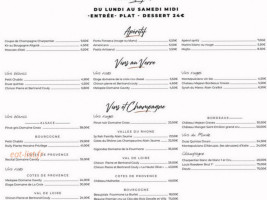 L’ Atelier D’yves menu