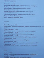 Modo Mio Italian menu