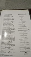 Taj Mahal menu