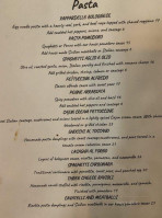 Cafe Toscano menu