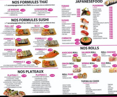 Wadam Sushi&thai menu