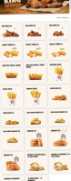 Burger King menu