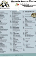 Pizzeria Scacco Matto menu