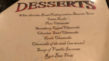 Matt's Steak House menu