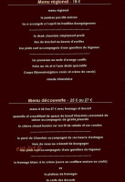 Le Dompierrois menu