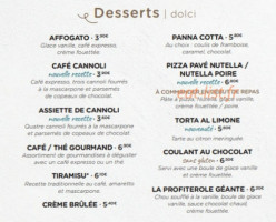 Signorizza menu