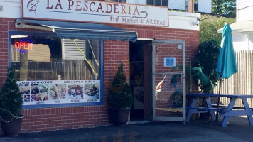 La Pescaderia Fish Market Arepa inside