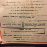 Captain's Choice Fish House menu