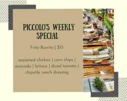 Piccolo Wine Room food