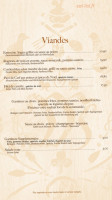 Auberge du Moulin menu