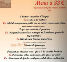 Auberge du Tourlourou menu