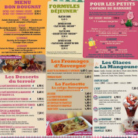 La Mangoune Montluçon Saint-victor menu