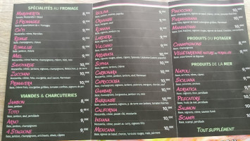 Allo Pizza Saint Saulve menu