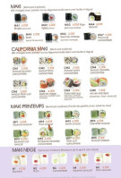 Le Paradis Du Sushi menu