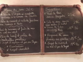 L' Entre-temps menu