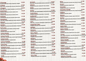 Pizzeria Del Borgo menu