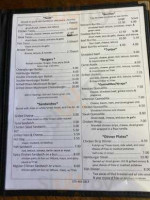 Zayra’s Cafe menu