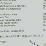 Pizzeria San Lorenzo menu