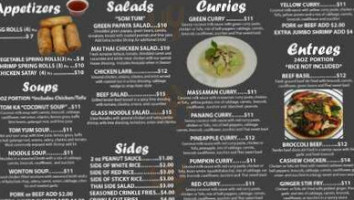 Mai Thai Cuisine menu