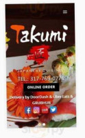 Takumi Sushi Hibachi menu