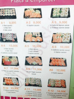 Quick Sushi menu