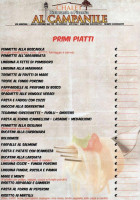 Al Campanile menu