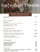 Agriturismo El Gran menu