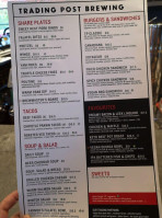 Trading Post Eatery menu