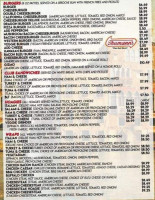 Argento's Pizza Palace menu