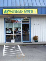 Ab's Hillbilly Gyros outside