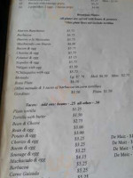 Piedads menu