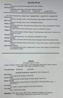 Beck's Pizza And Sandwich Shop menu