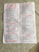 Canton Chinese menu