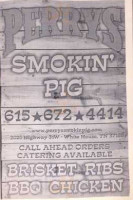 Perrys Smokin Pig outside