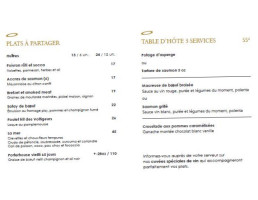 Au St-jacques menu