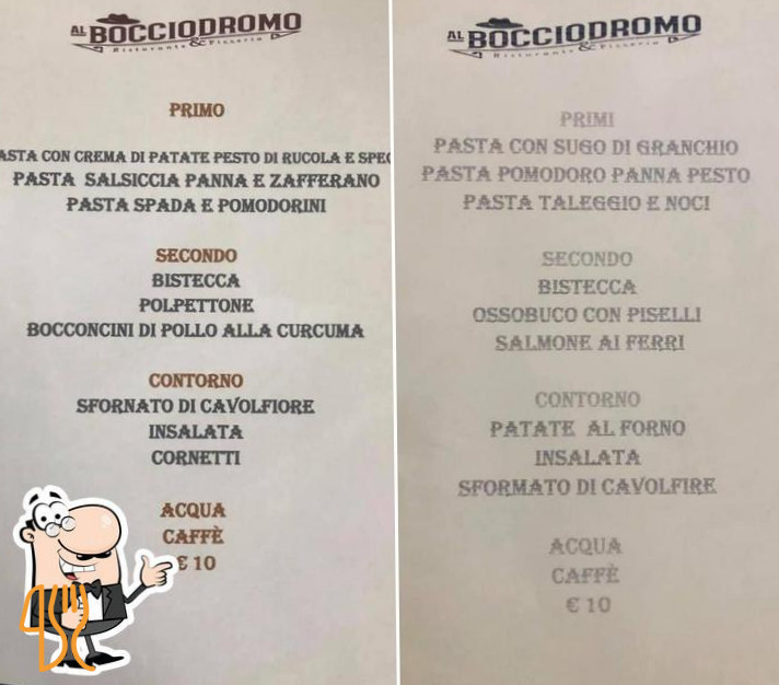 Al Bocciodromo Carta