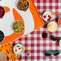 Orange Leaf Frozen Yogurt food