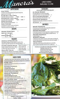 Manera's menu