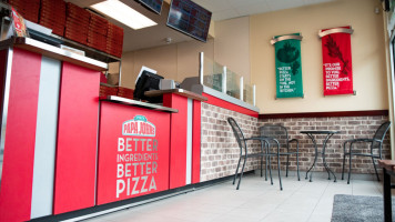 Papa John's pizza inside