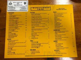 Wafaa Mike's Cafe menu