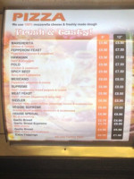 Tony's Grill menu