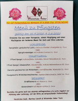 Weinstube Anker menu