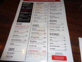 The D Grill menu