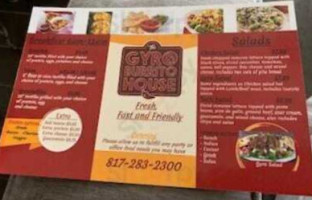 Gyro Burrito House menu