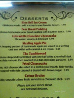 Tumbleweeds menu